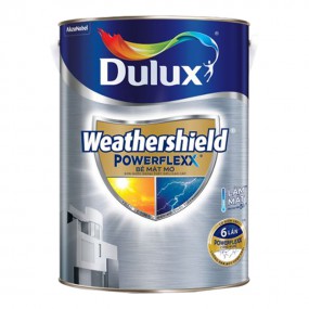 Sơn ngoại thất Dulux Weathershield Powerflexx bề mặt bóng lon 5L